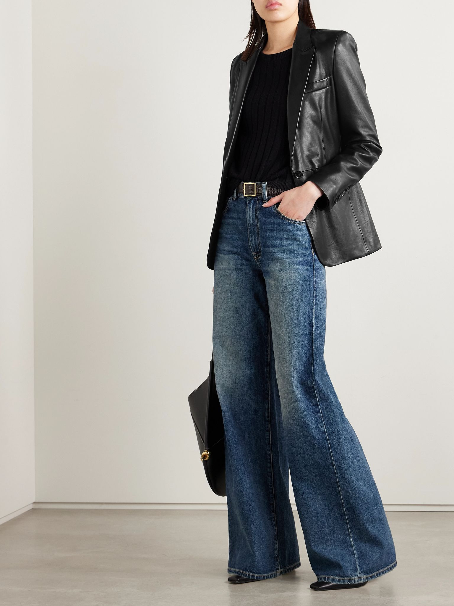 Belmonde leather blazer Black - 2