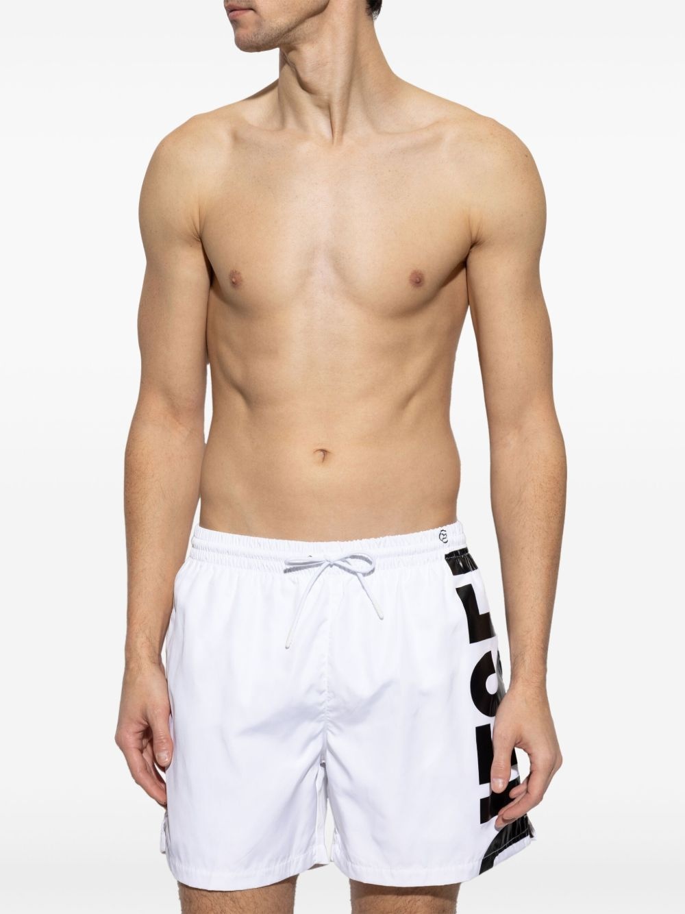 logo-print swim shorts - 3