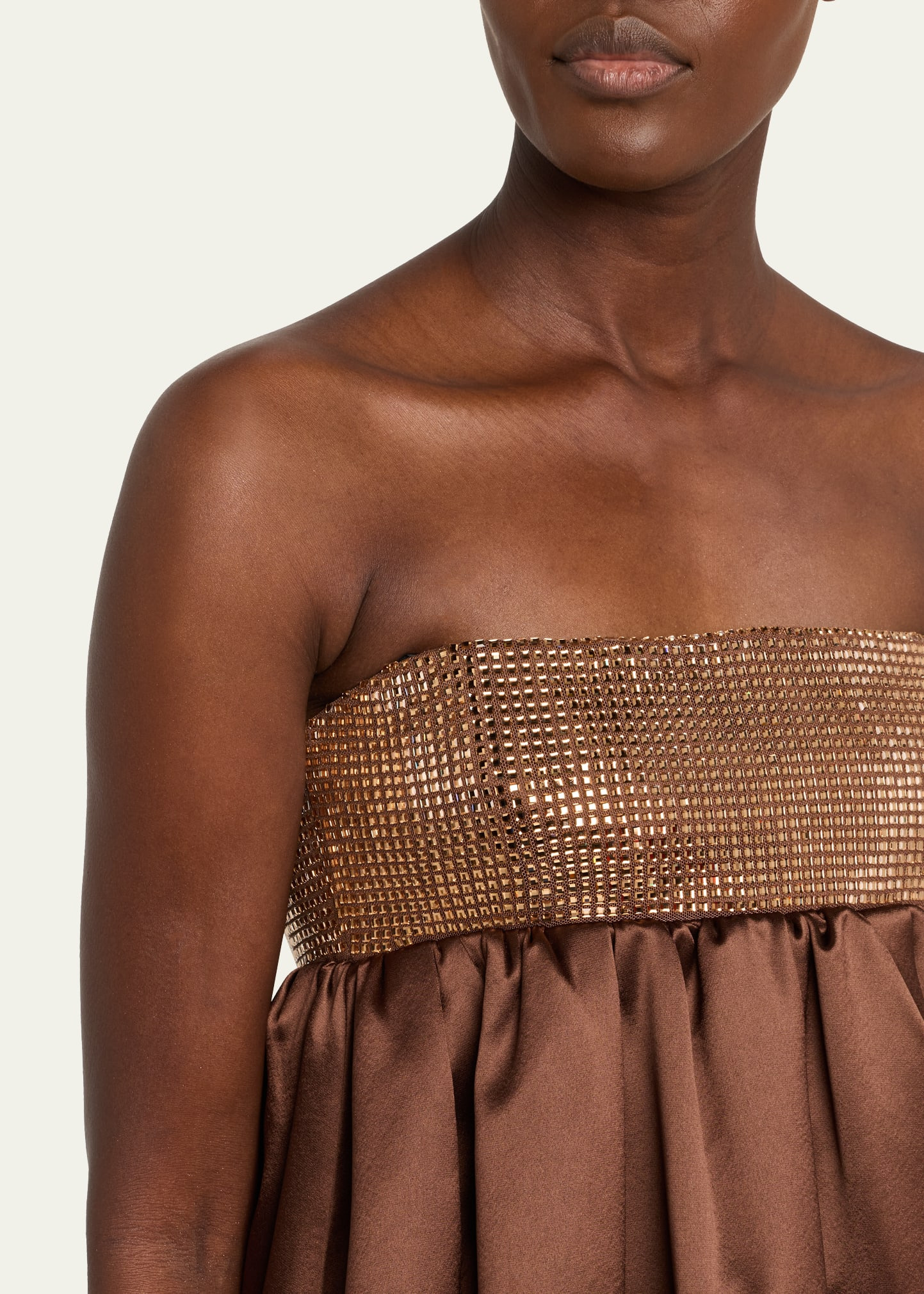 Delfina Strapless Bubble Mini Dress - 5