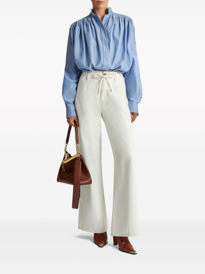 Etro belted high-rise wide-leg jeans outlook