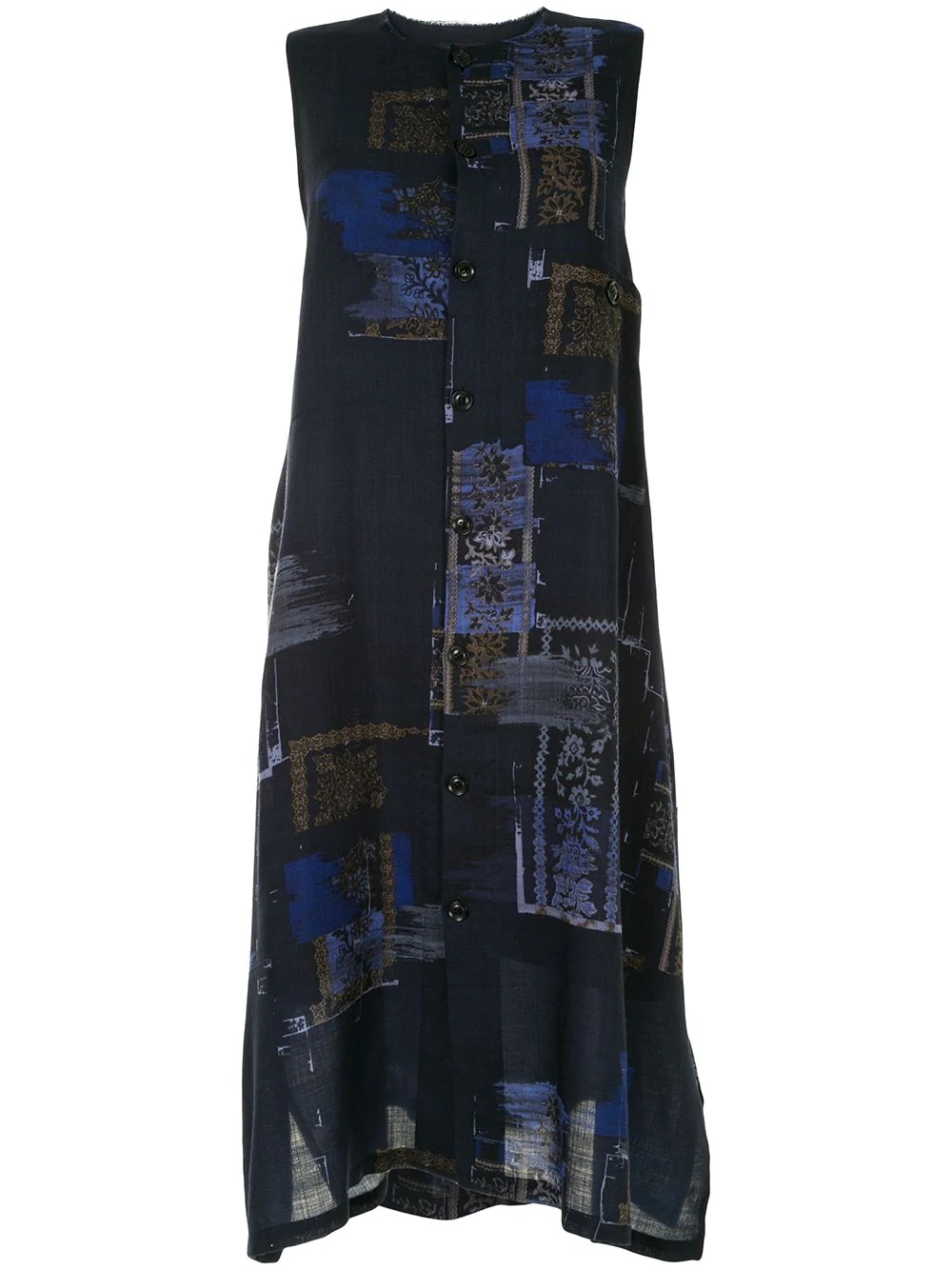 abstract print knitted dress  - 1