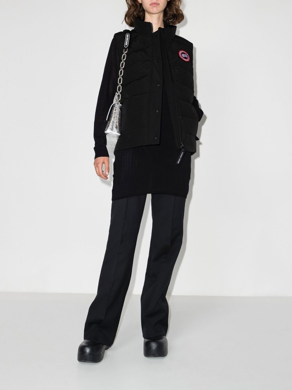 Freestyle logo-patch padded gilet - 4