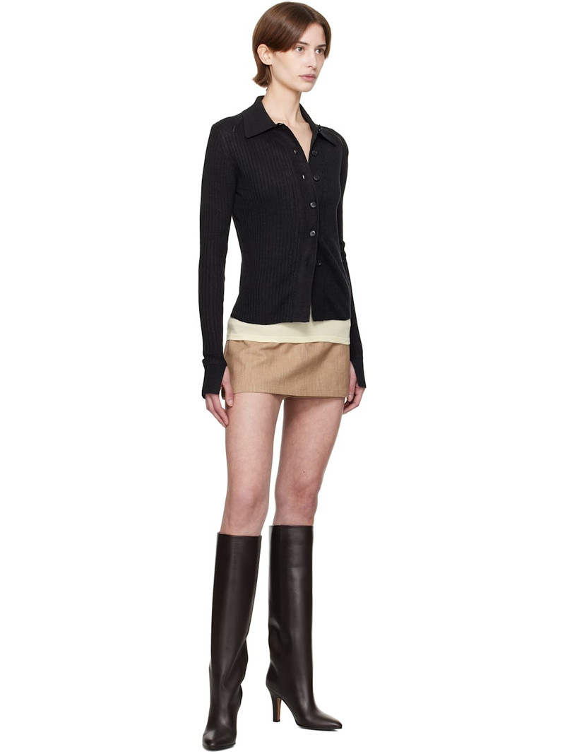 mfpen Black Knitted Rib Shirt outlook