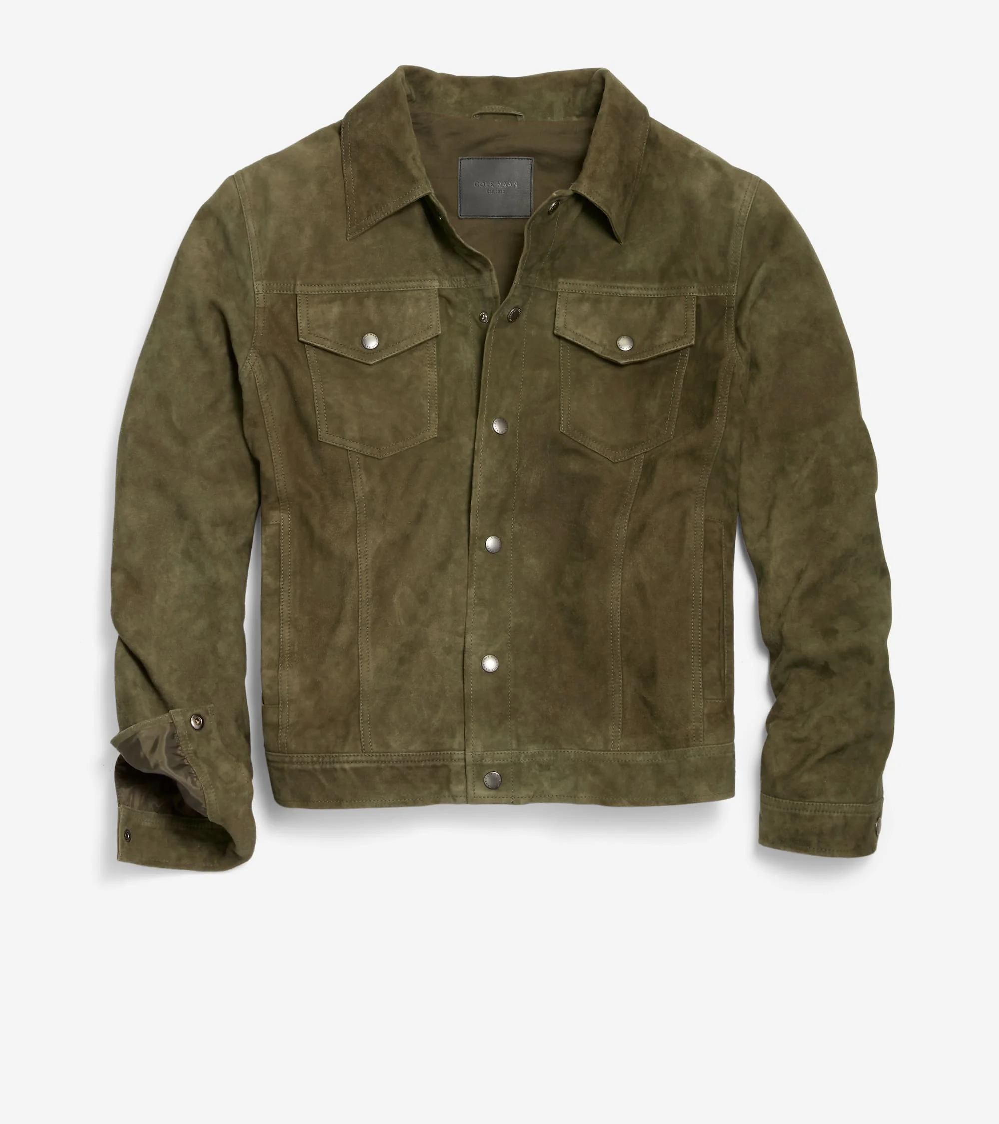 Men's Suede Trucker Jacket - 1