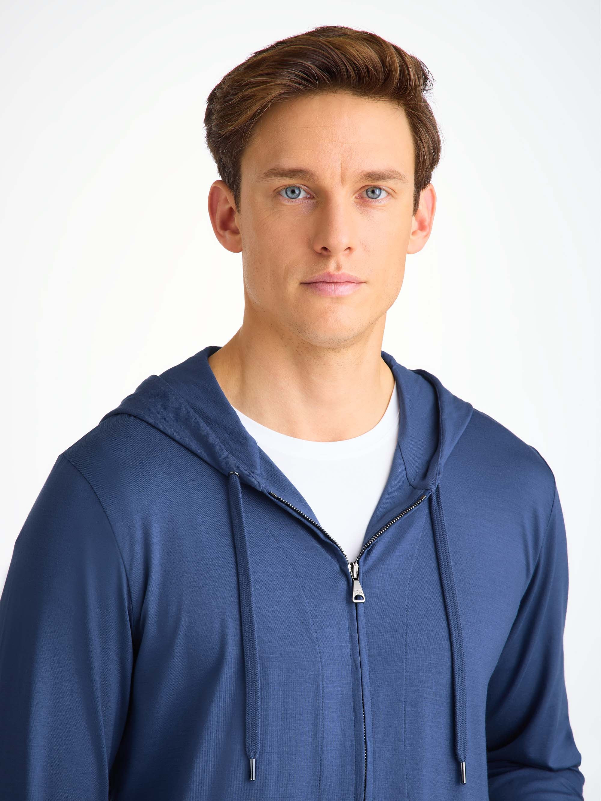 Men's Hoodie Basel Micro Modal Stretch Sapphire - 5