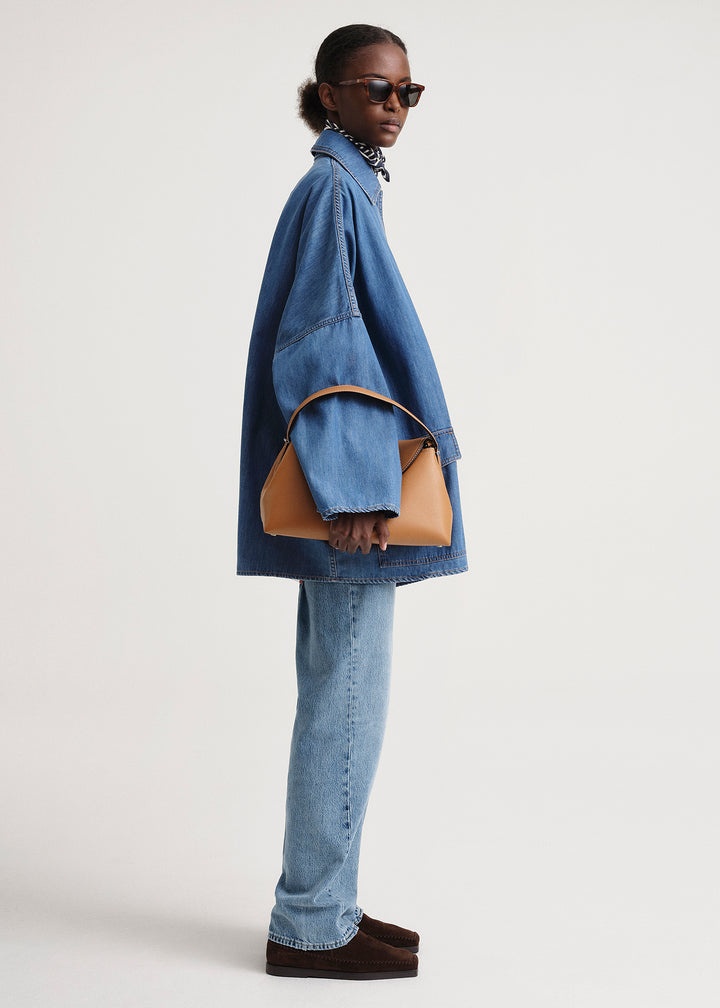 Denim overshirt jacket soft blue - 3