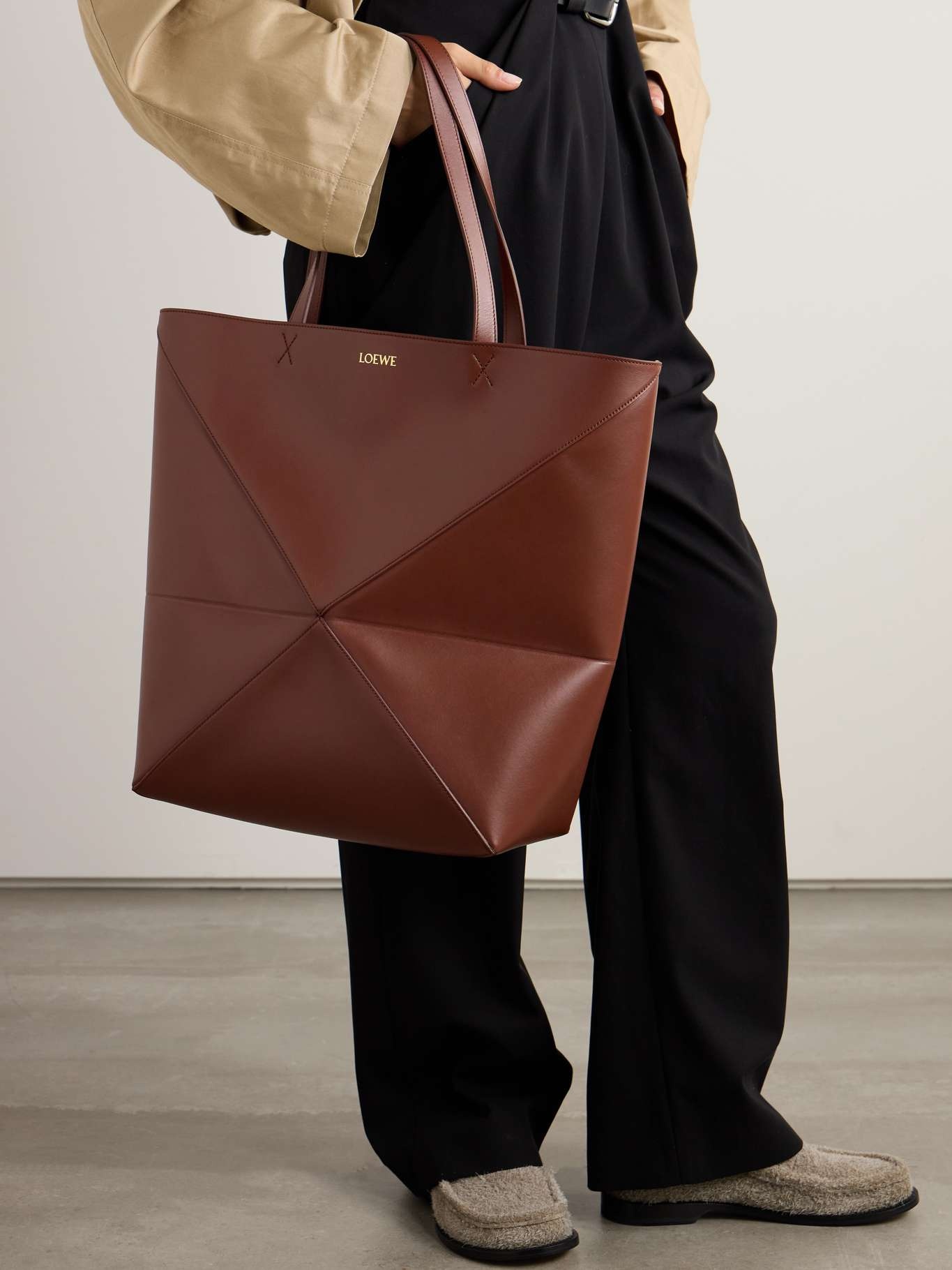 Puzzle Fold convertible large leather tote - 2