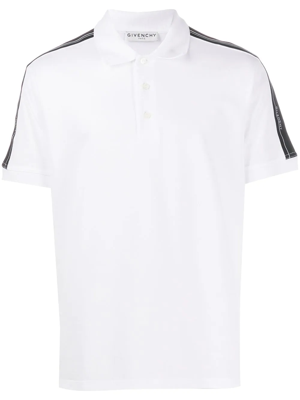 striped sleeve polo shirt - 1