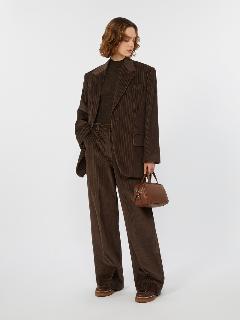 WEEKEND Max Mara FORMIA Single-breasted velvet blazer outlook