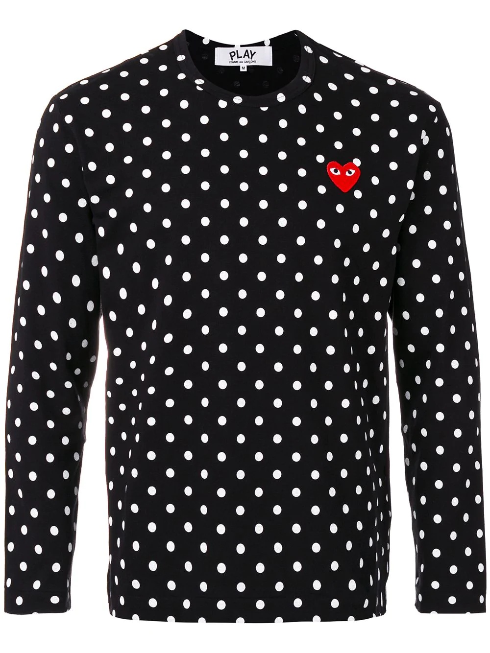 polka dot print T-shirt - 1