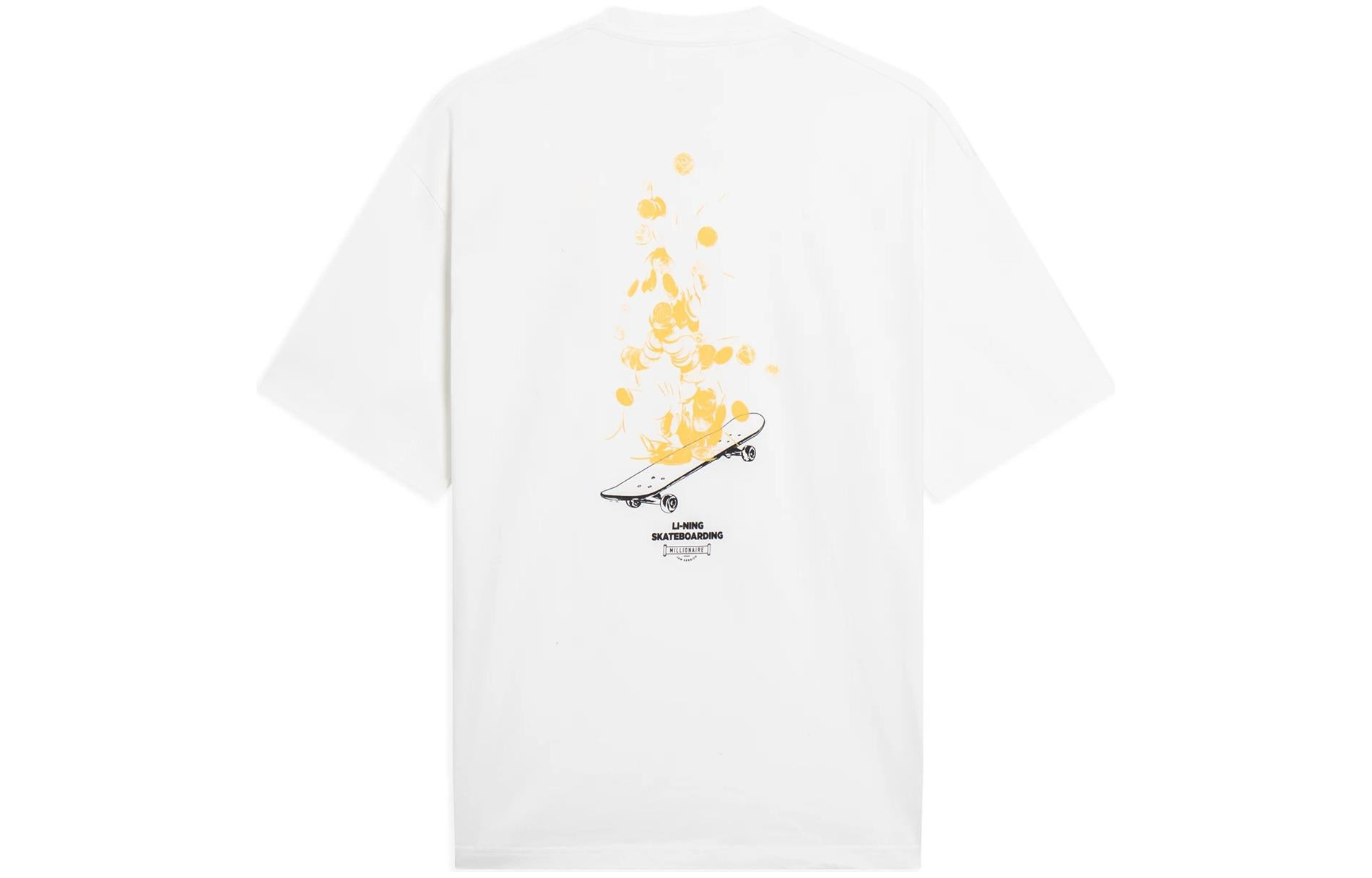 Li-Ning Skateboarding Graphic T-shirt 'White' AHST101-2 - 2