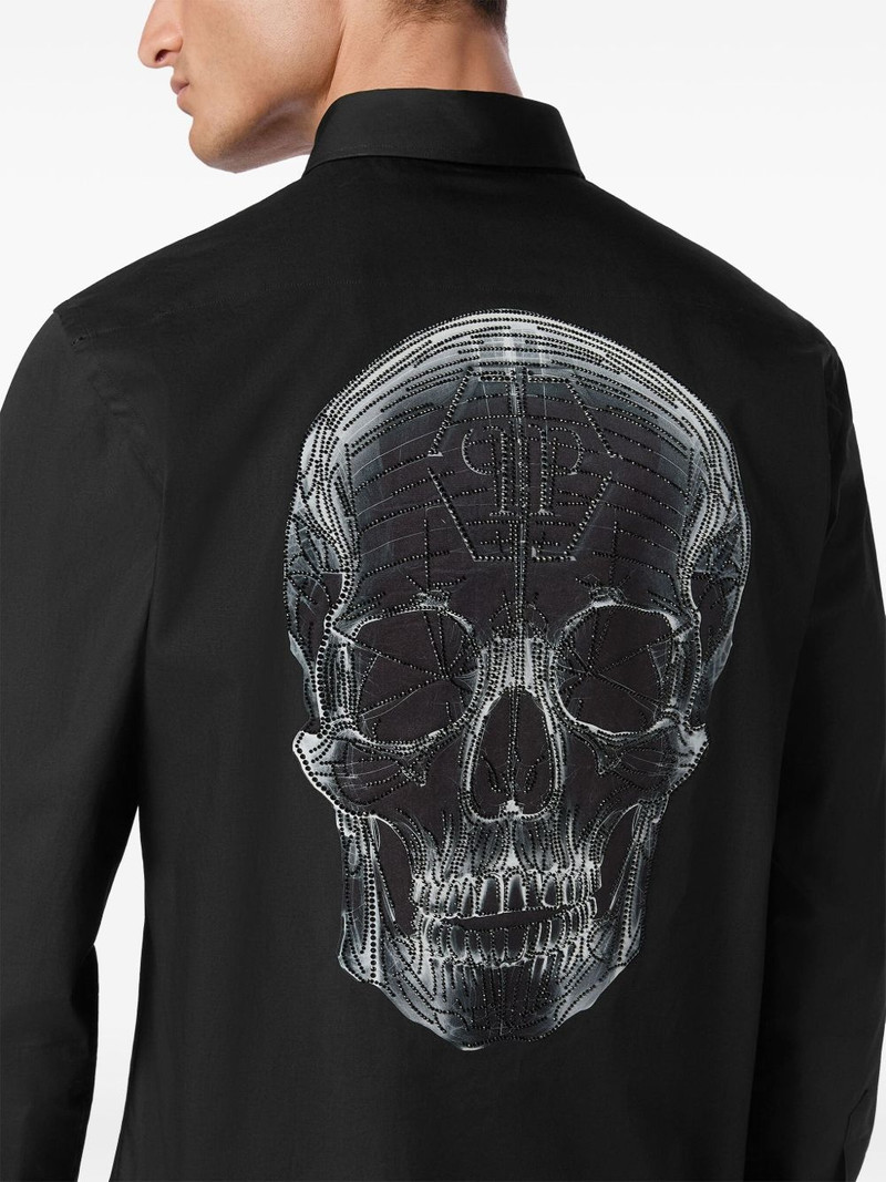 strass-skull long-sleeve shirt 5