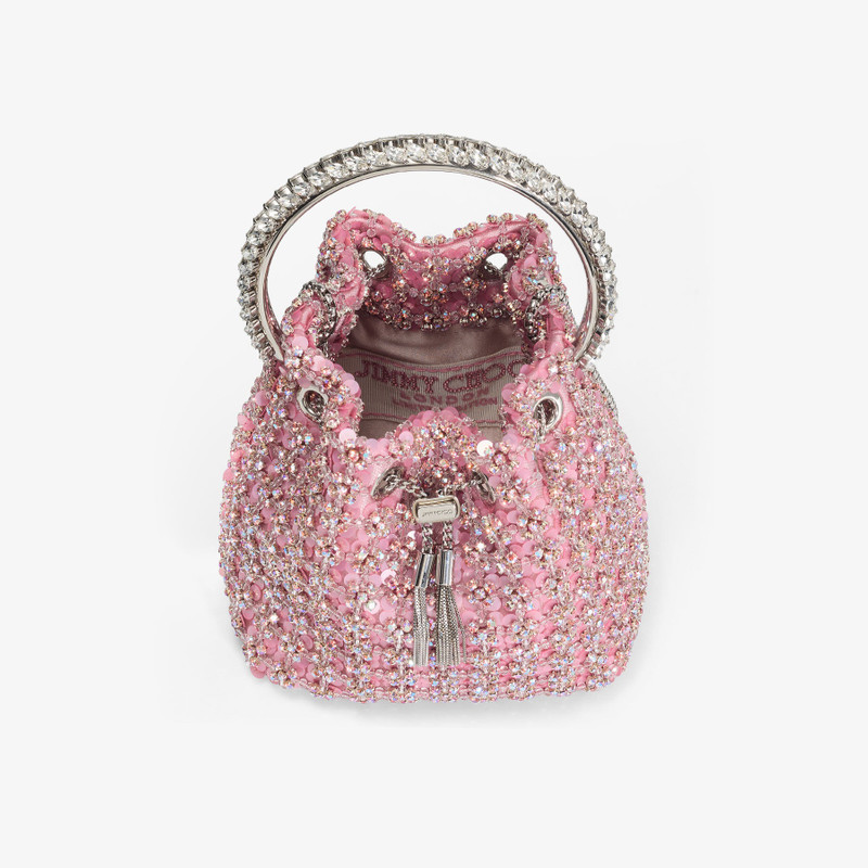 Atelier Bon Bon
Rose Satin Floral Sequin & Crystal Bag 4