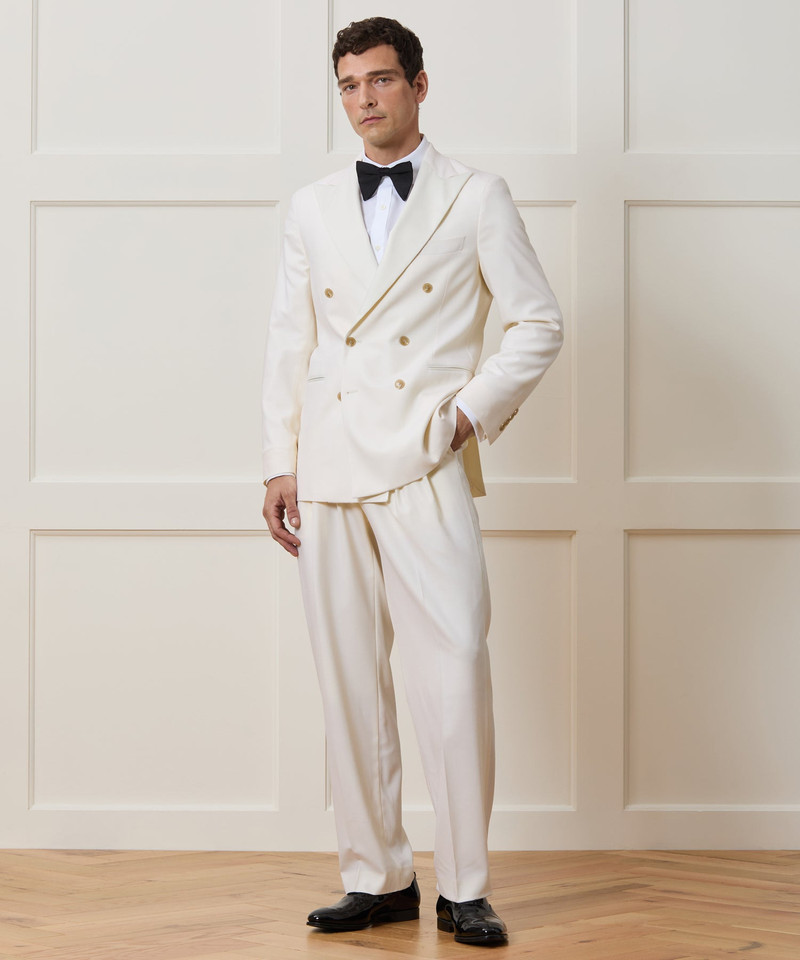 Italian Wool Double-Breasted Tuxedo Jacket 3