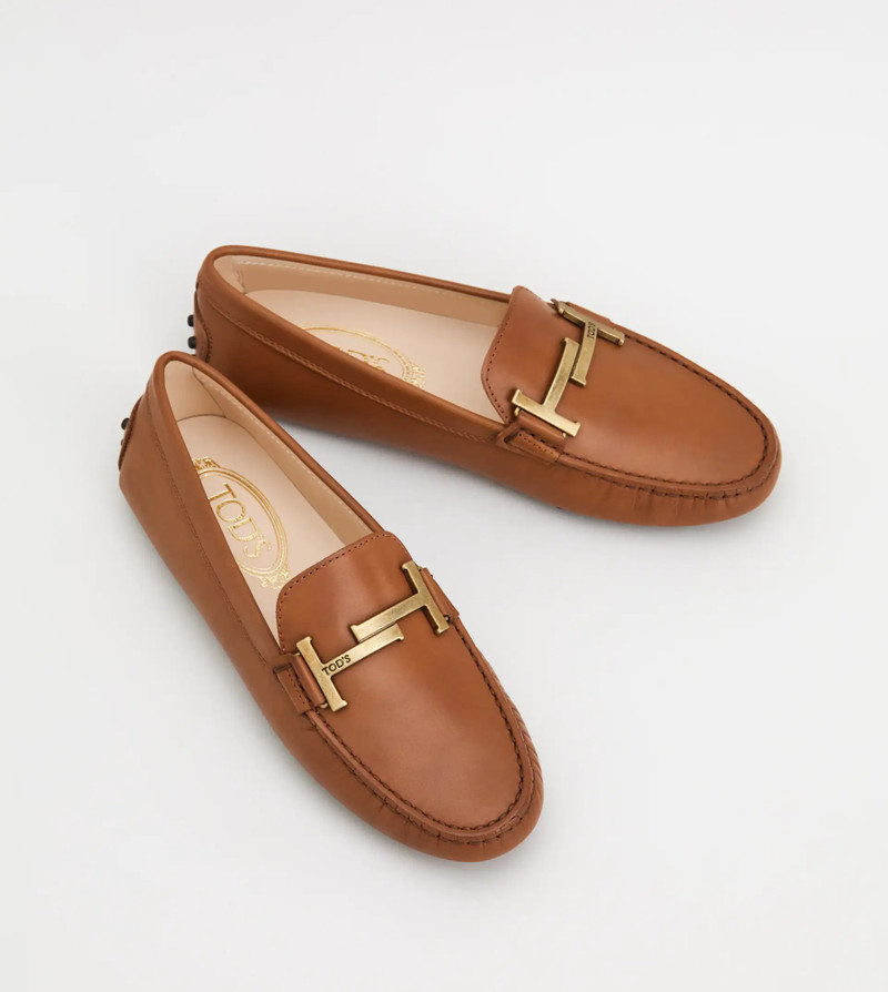 GOMMINO DRIVING SHOES IN LEATHER - BROWN 3
