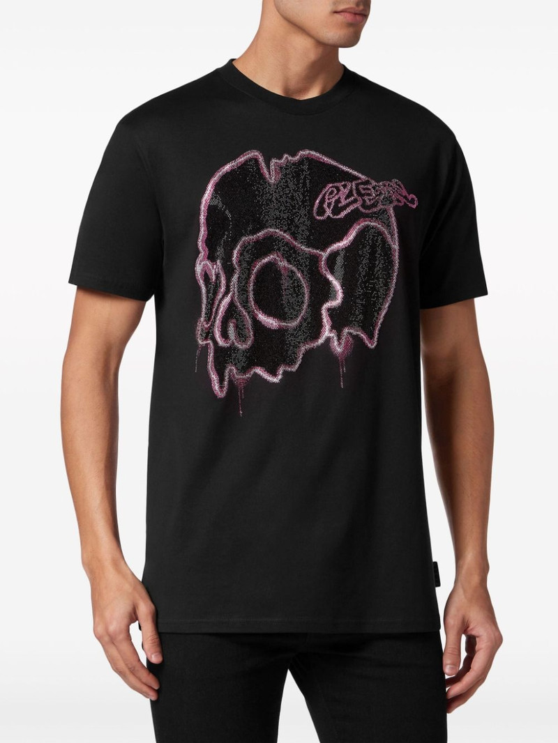 PHILIPP PLEIN Dripping Skull cotton T-shirt outlook