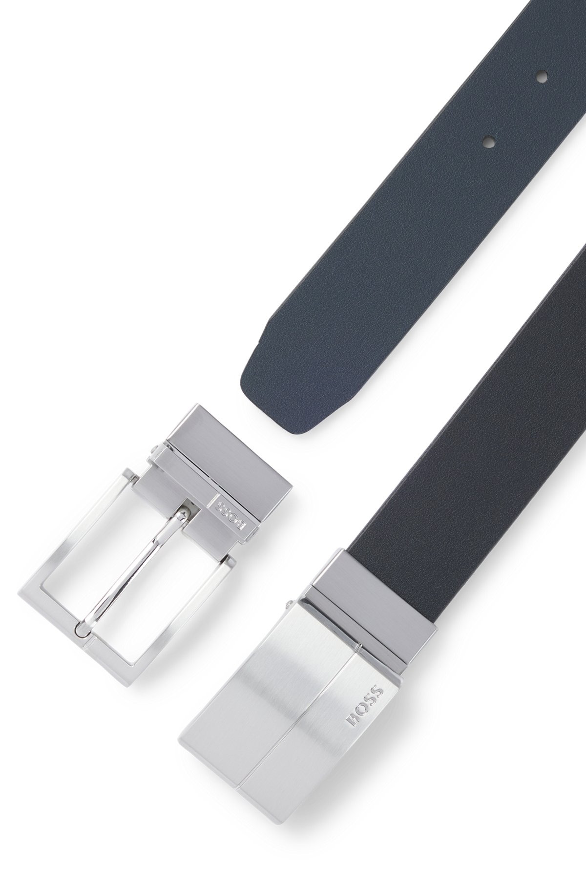 REVERSIBLE BELT IN ITALIAN LEATHER - 3