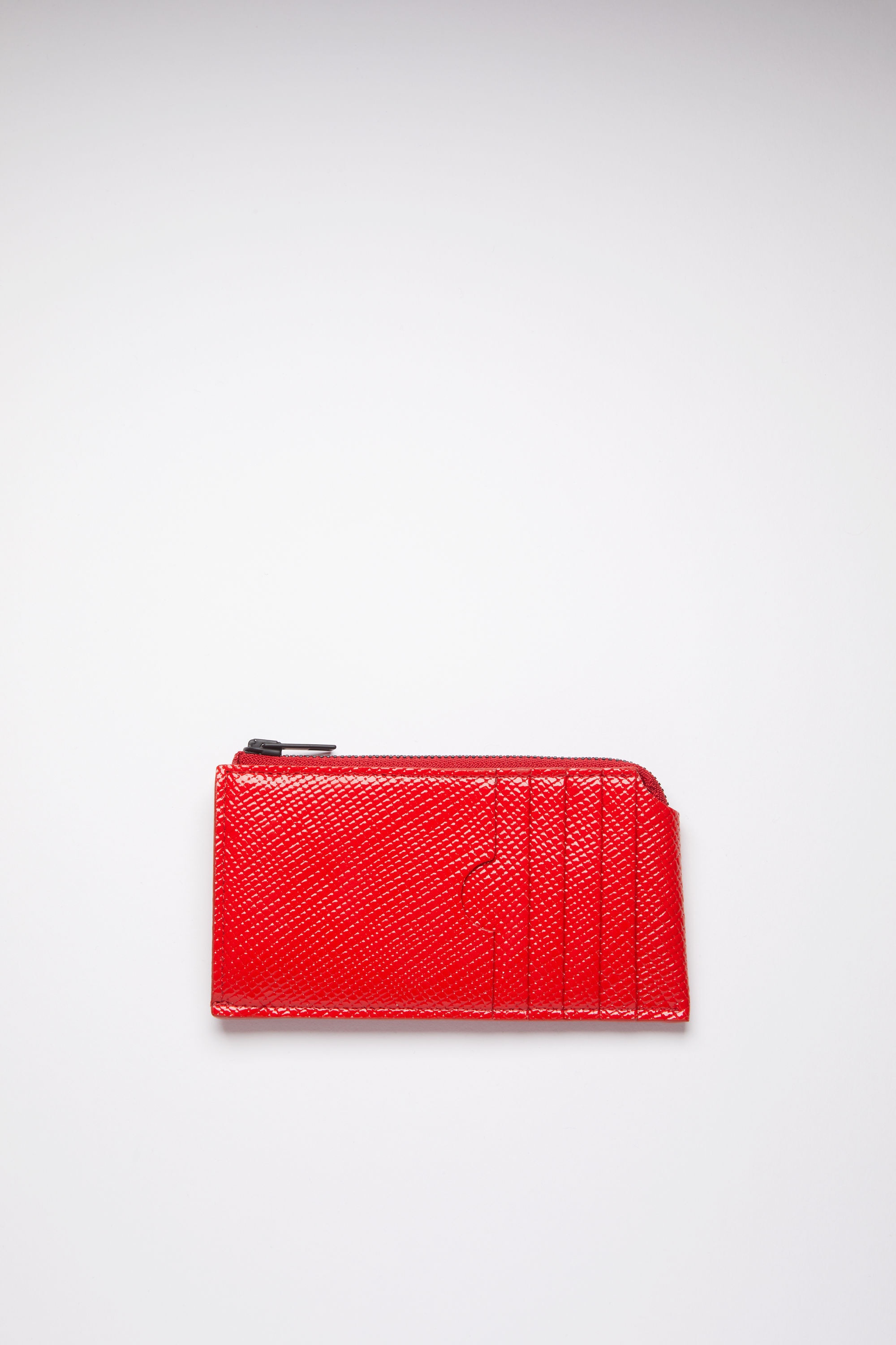 Zippered wallet - Bright Red - 3