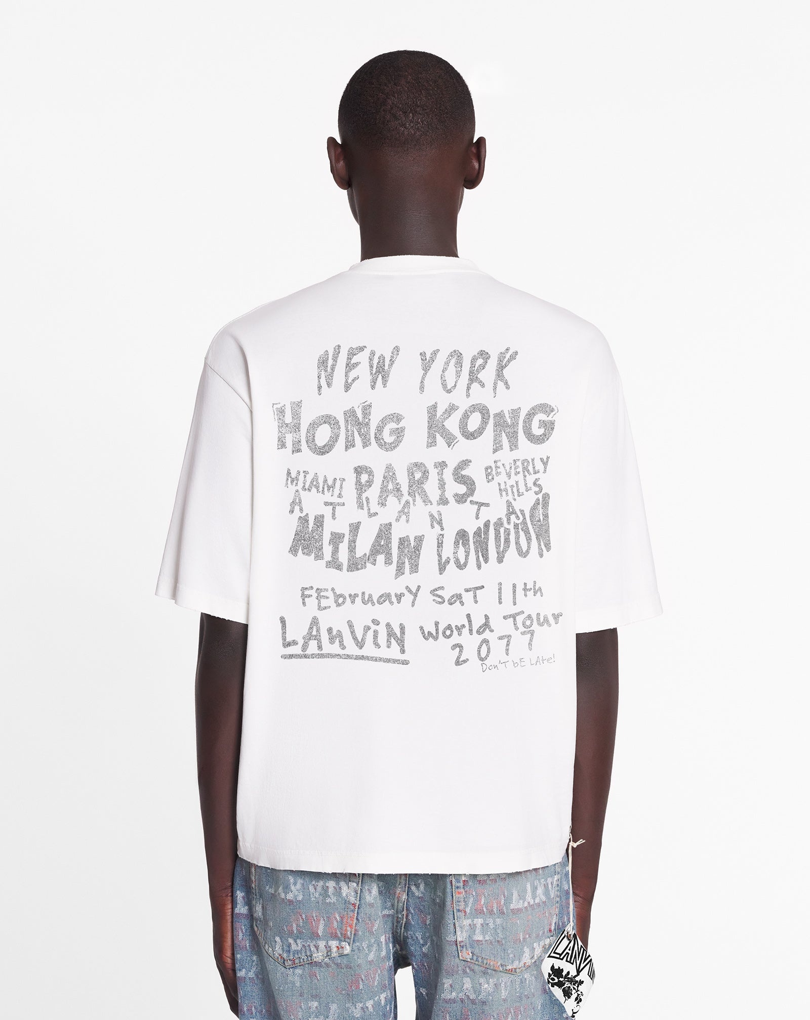 LANVIN X FUTURE UNISEX LOOSE-FIT PRINTED T-SHIRT - 4