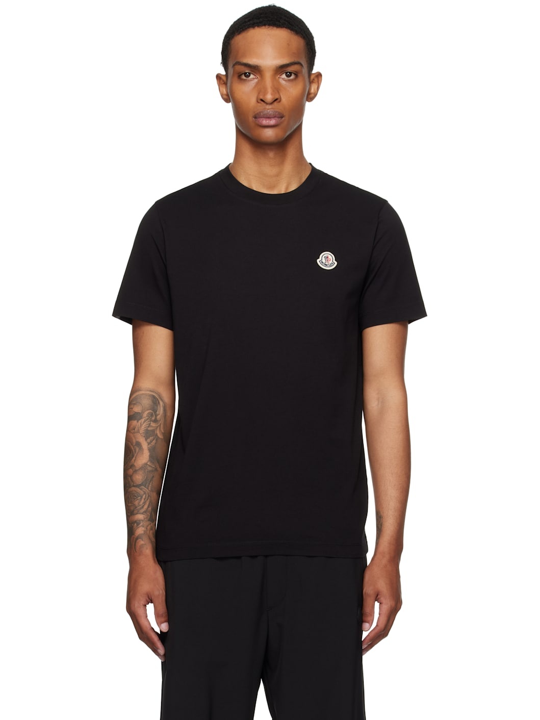 Three-Pack Multicolor Logo Patch Cotton T-shirts - 1