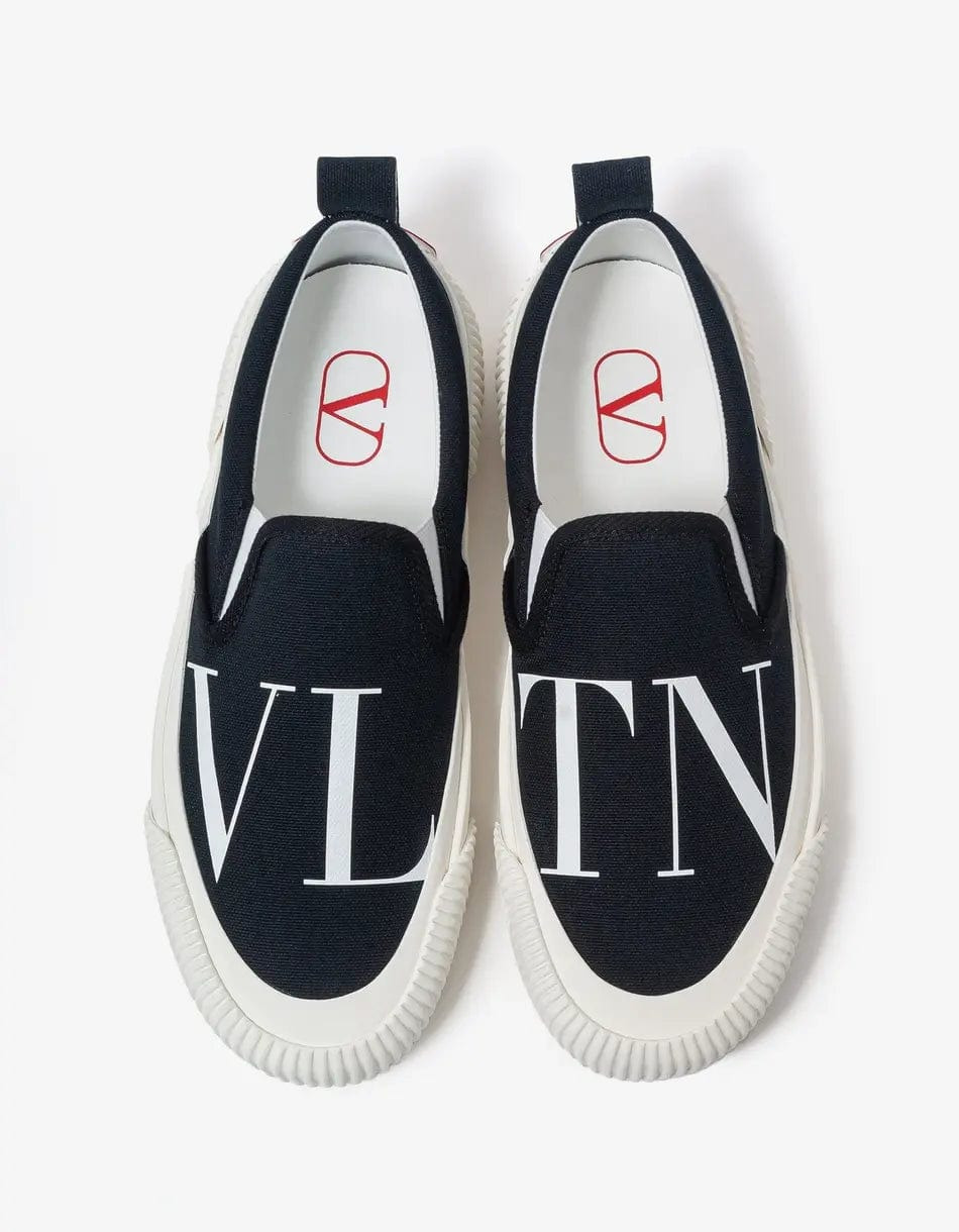 Valentino Black VLTN Slip On Trainers - 6