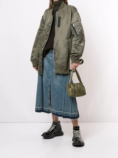 sacai oversized bomber jacket outlook