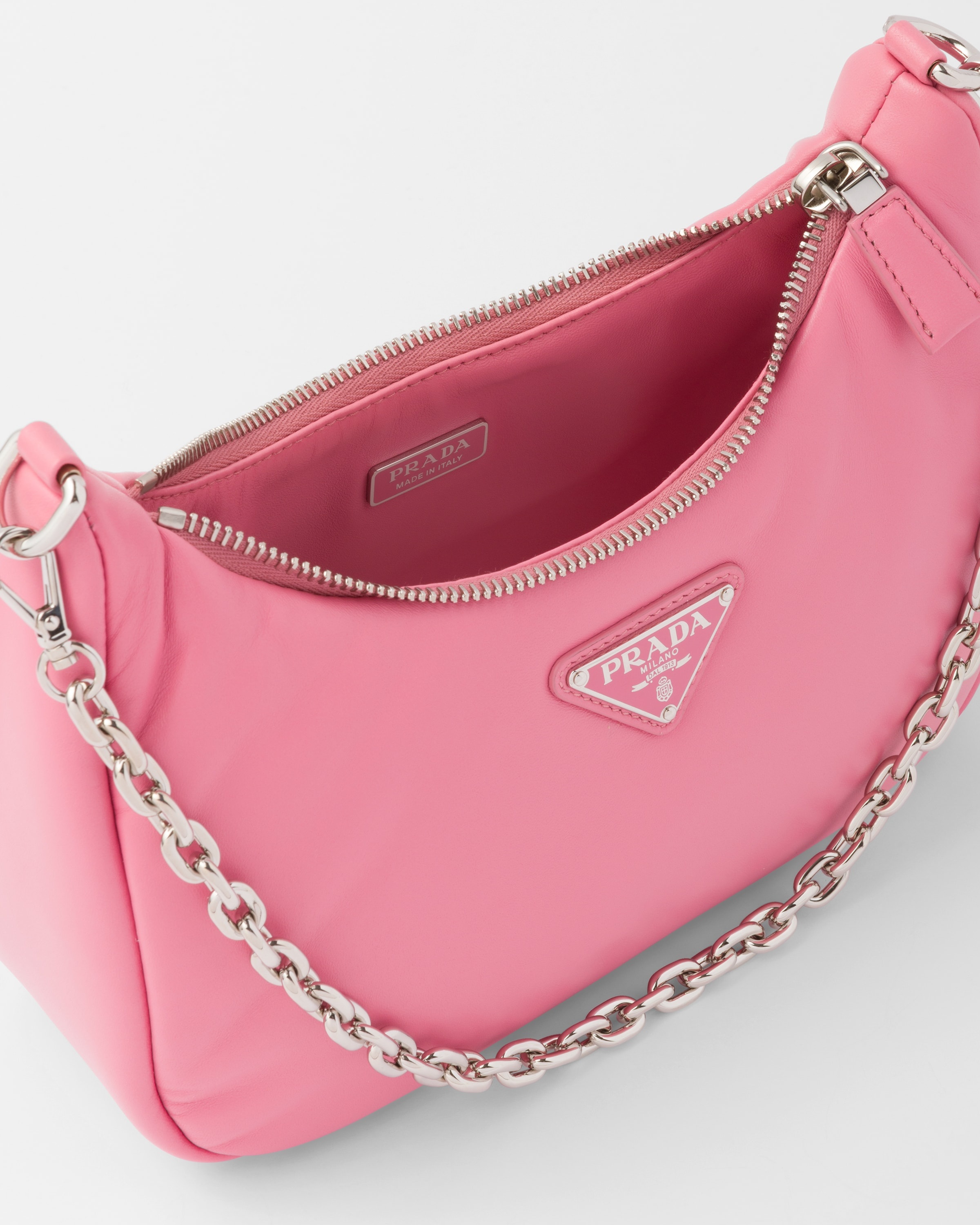 Buy Prada Re-edition 2005 Padded Leather Shoulder Bag - Pink At 15% Off