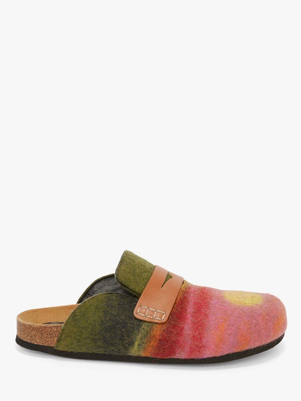 WOMEN’S SUNSET LANDSCAPE FELT LOAFER MULES - 1