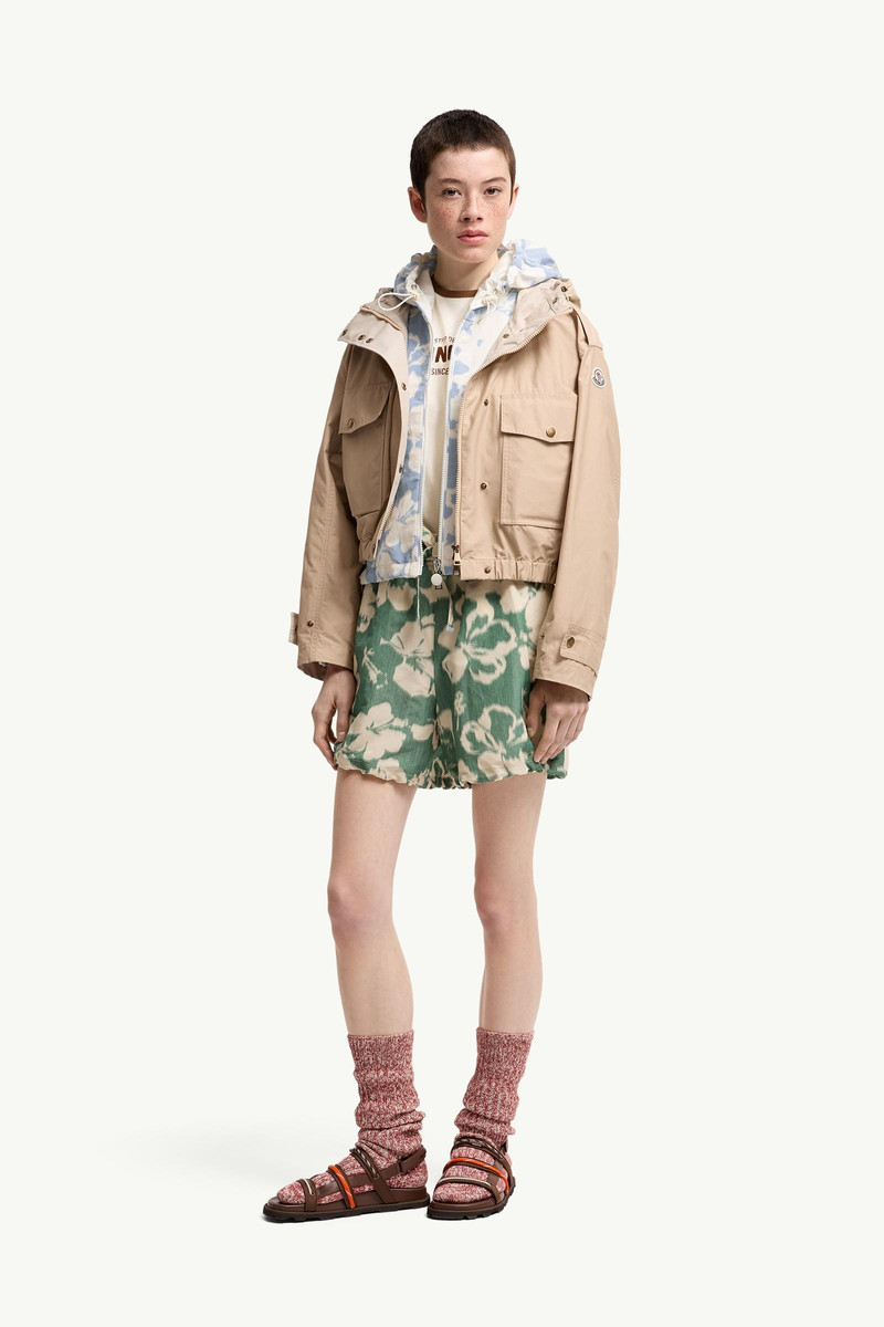 Moncler Floral Print Chiné Shorts outlook