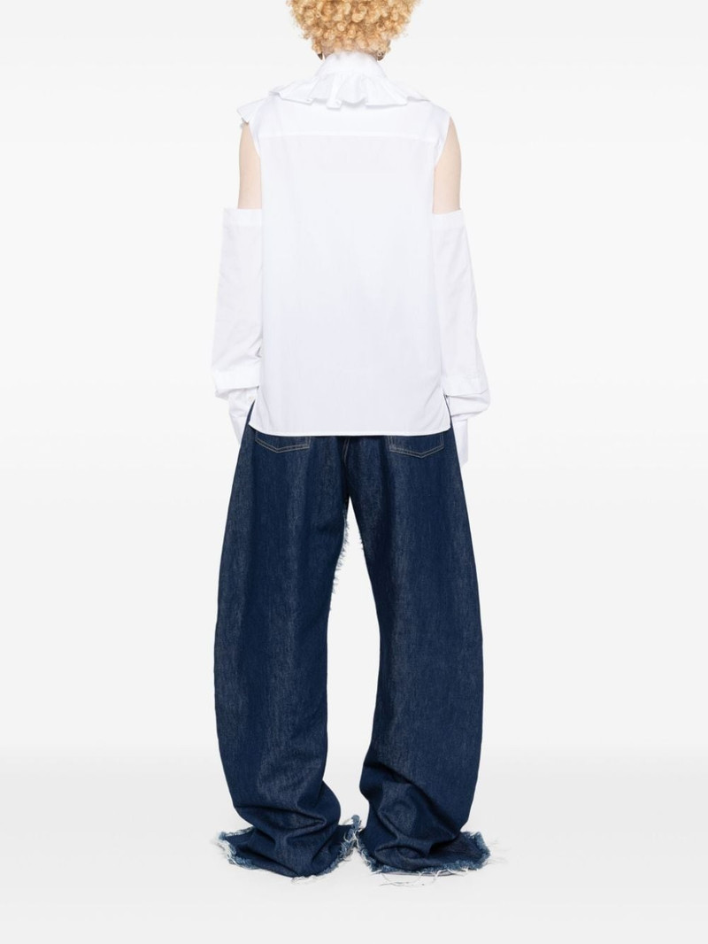 ruffle-detail poplin shirt 4