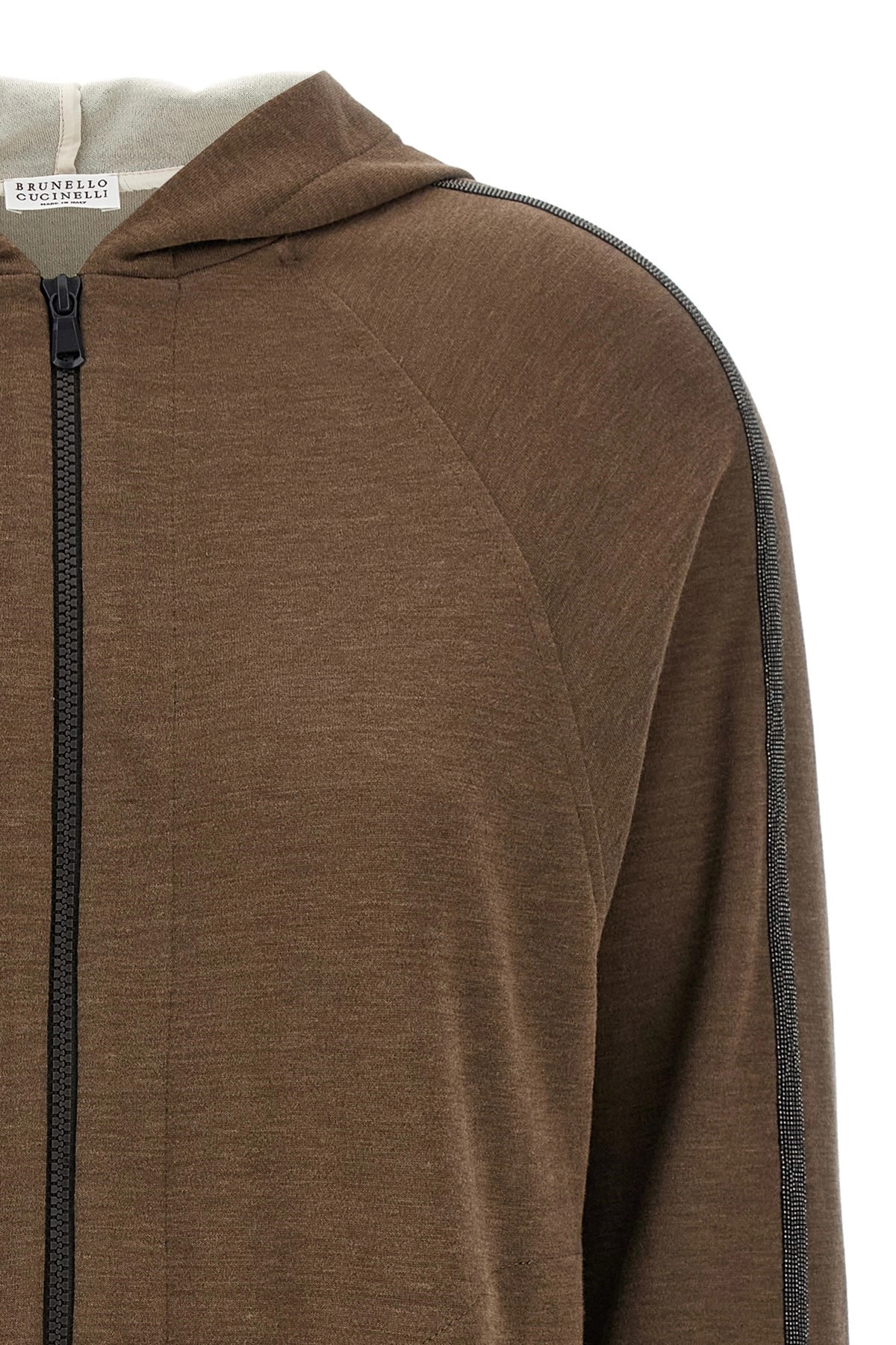'Shiny Trims' hoodie - 3
