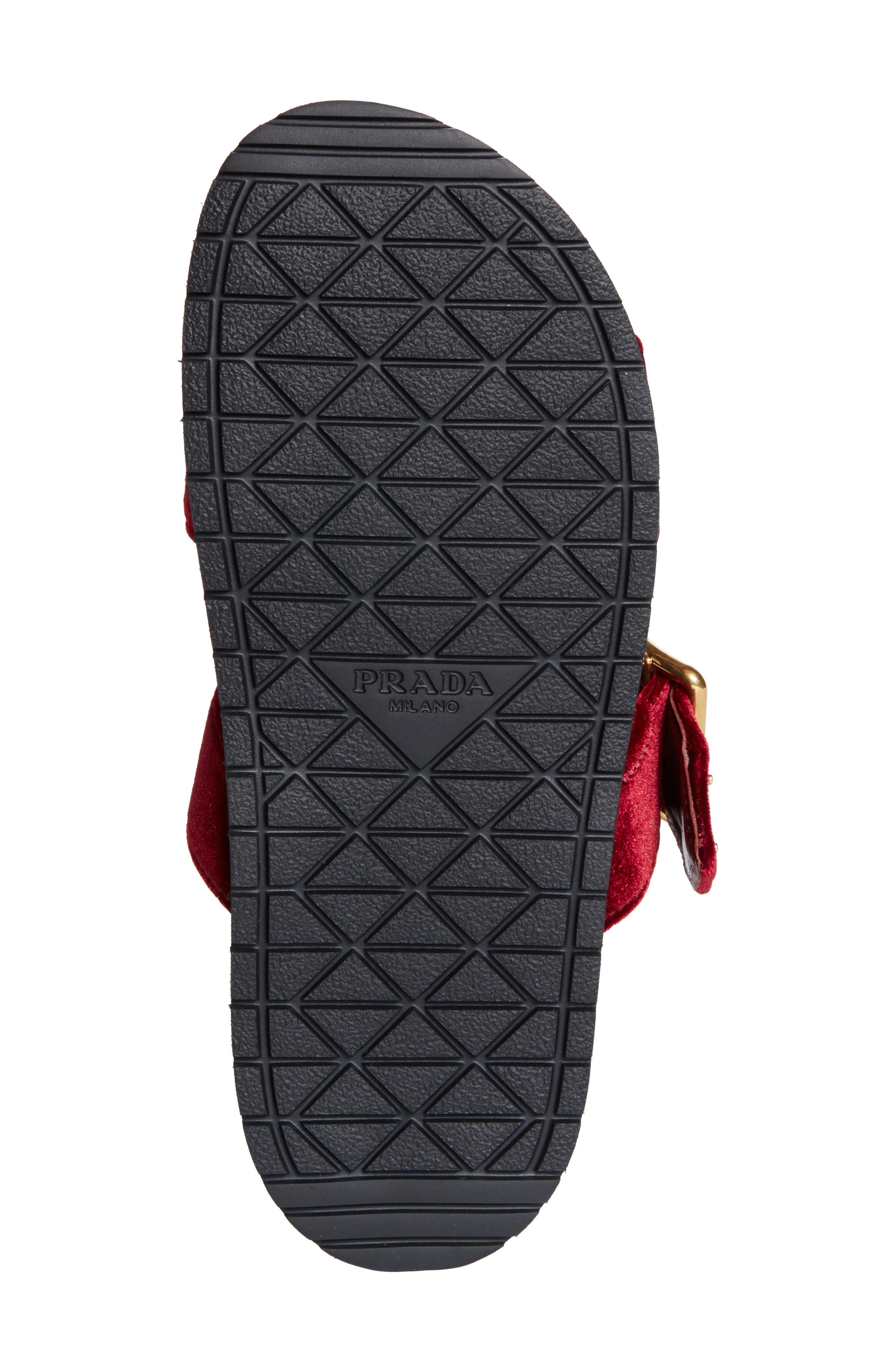 Prada Buckle Slide Sandal in Bordeaux at Nordstrom - 6