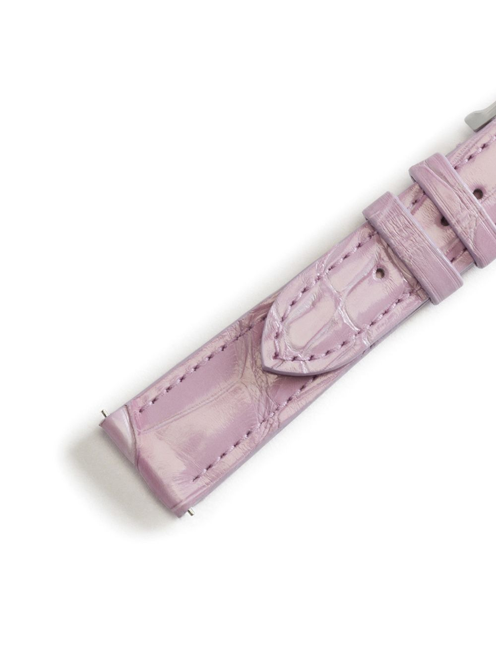 logo-embossed watch strap - 2