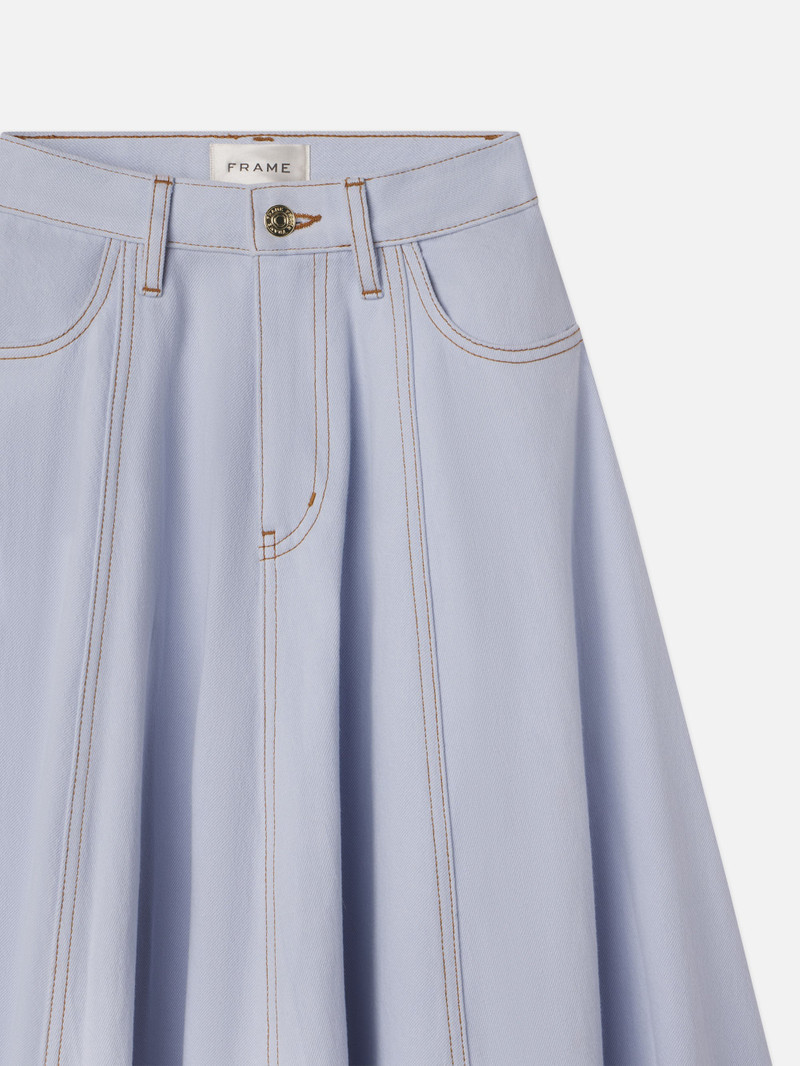 The Denim Ball Skirt in Celeste 3