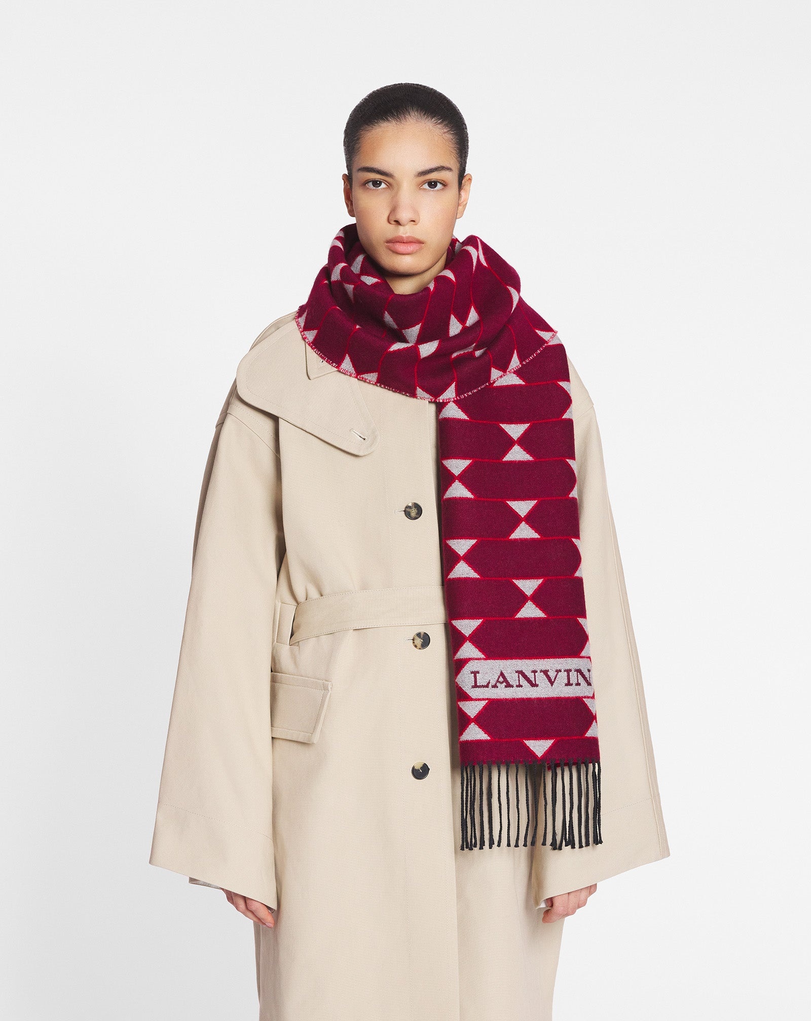TWO-TONE WOOL SCARF - 2