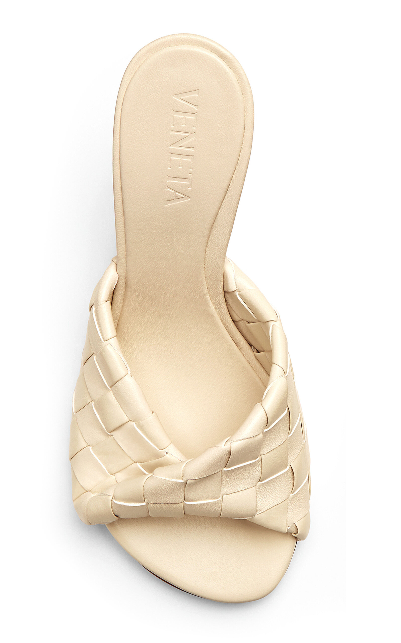 Blink Intrecciato Leather Mules white - 4