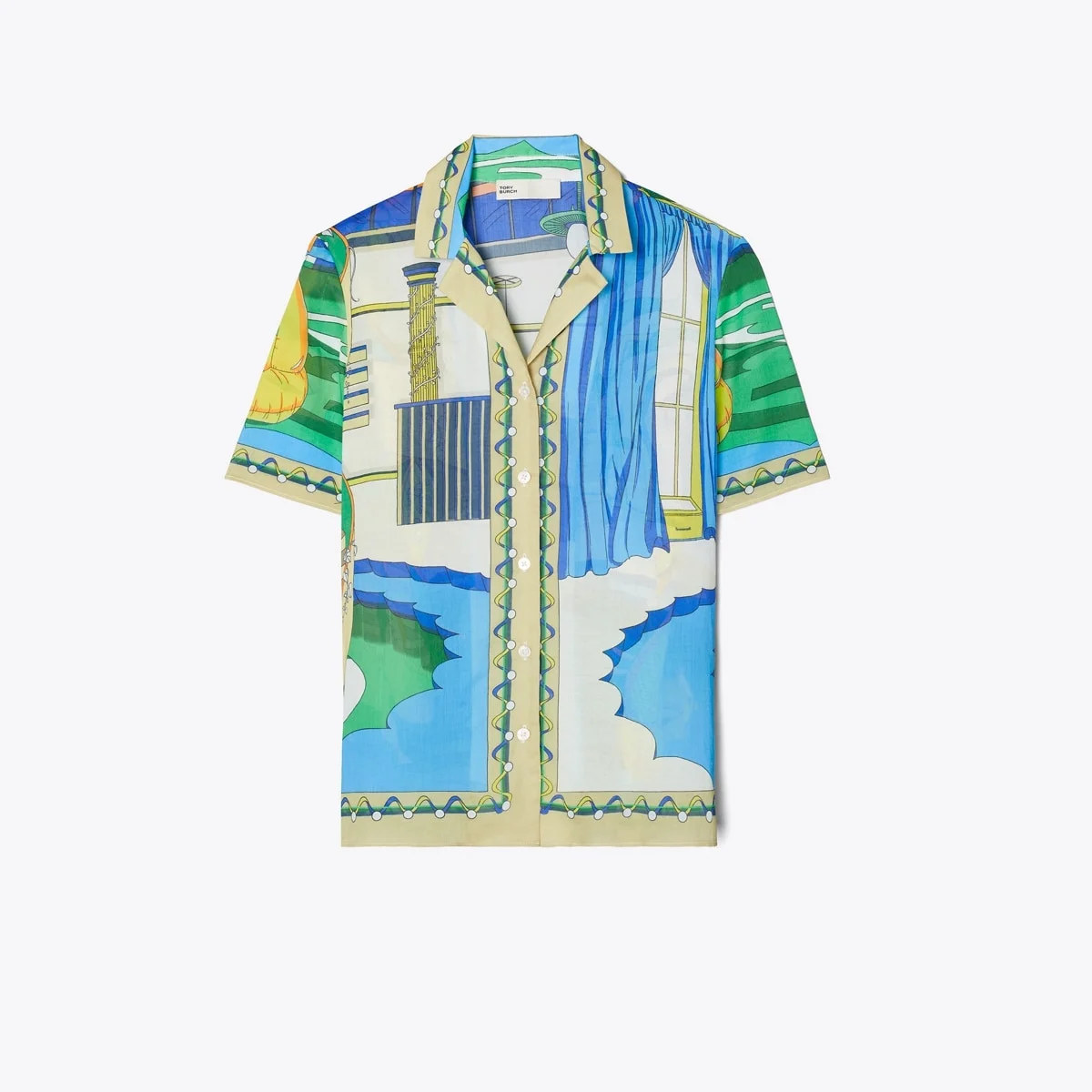 Printed Camp Shirt - 1