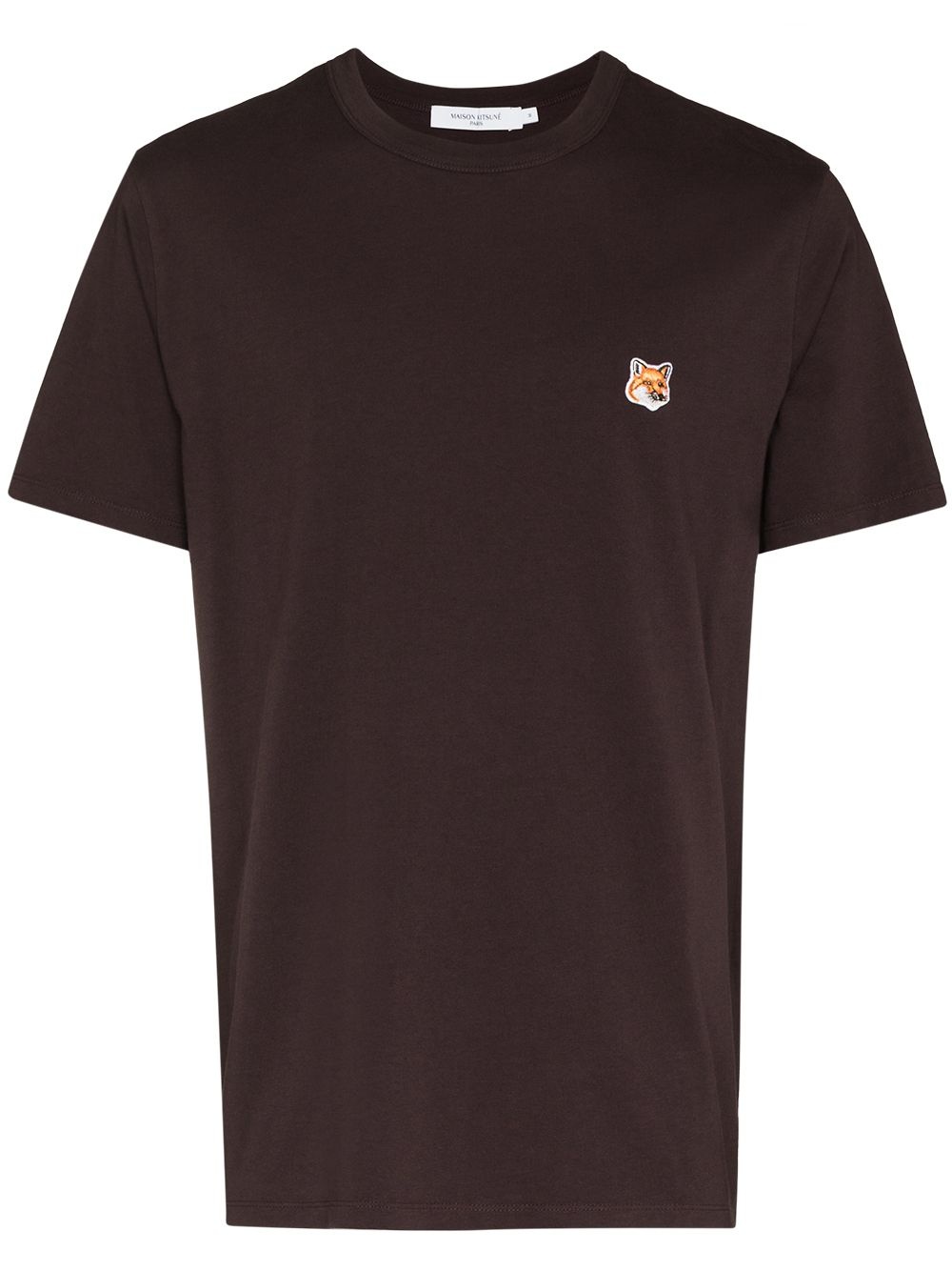 fox-patch cotton T-shirt - 1