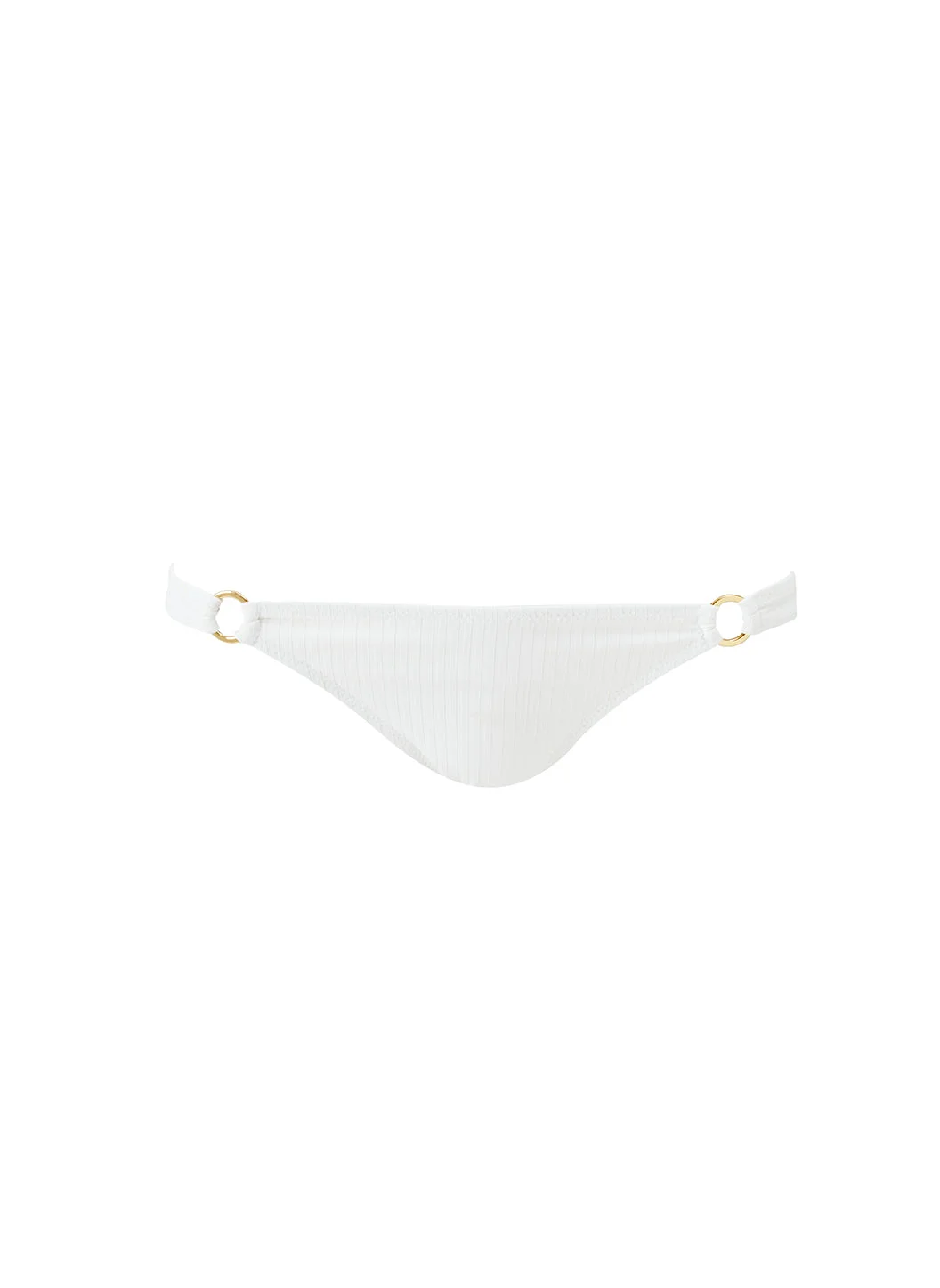 MONTENEGRO CREAM RIBBED BIKINI BOTTOM - 1