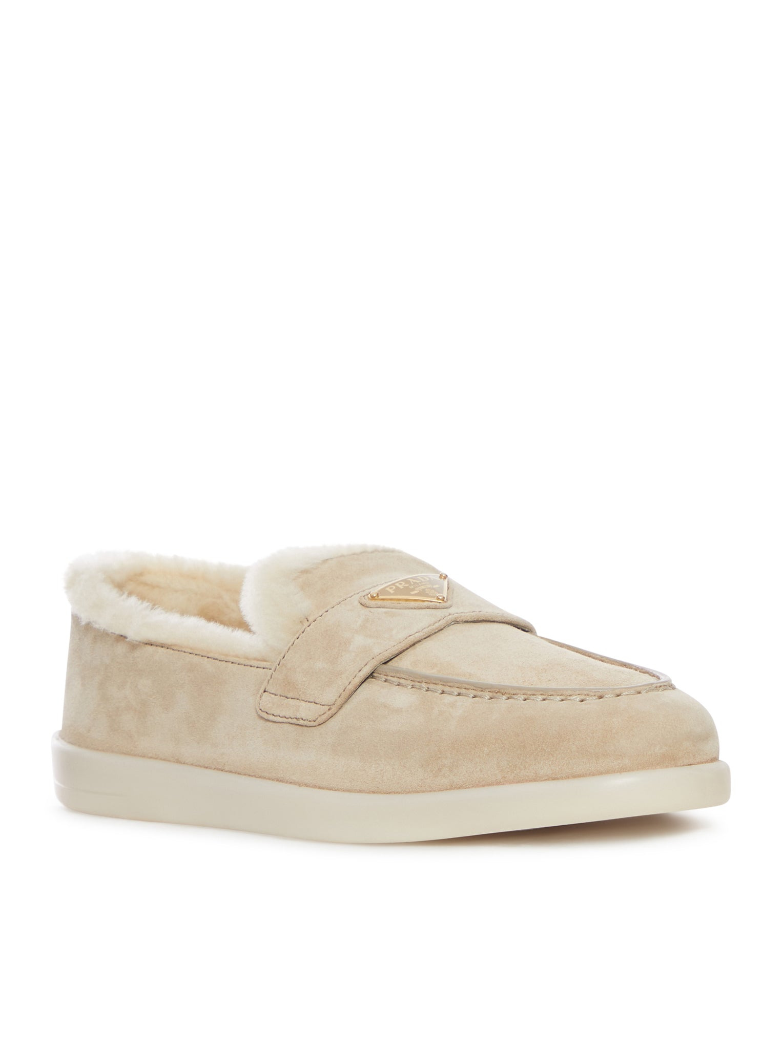 SUEDE AND SHEEPSKIN LOAFERS - 2