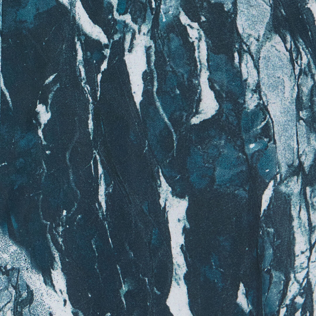 Marble-Print Bomber Jacket - 5
