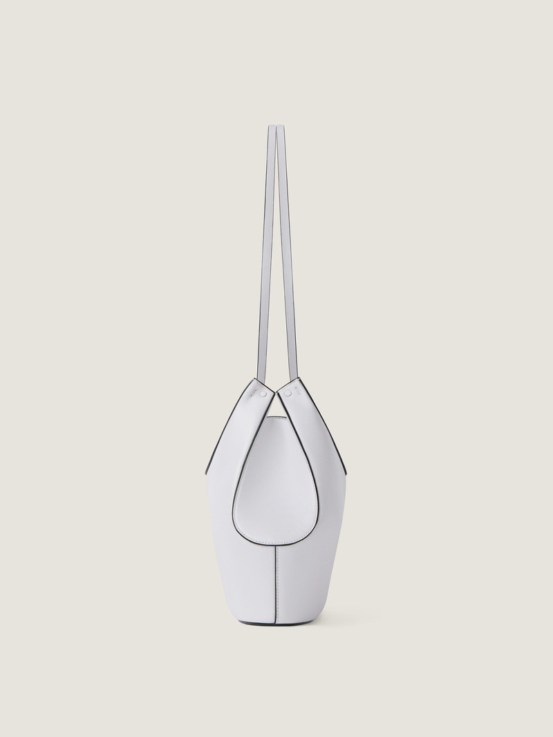 SMALL FACET TOTE BAG IN GRAINED LEATHER 3