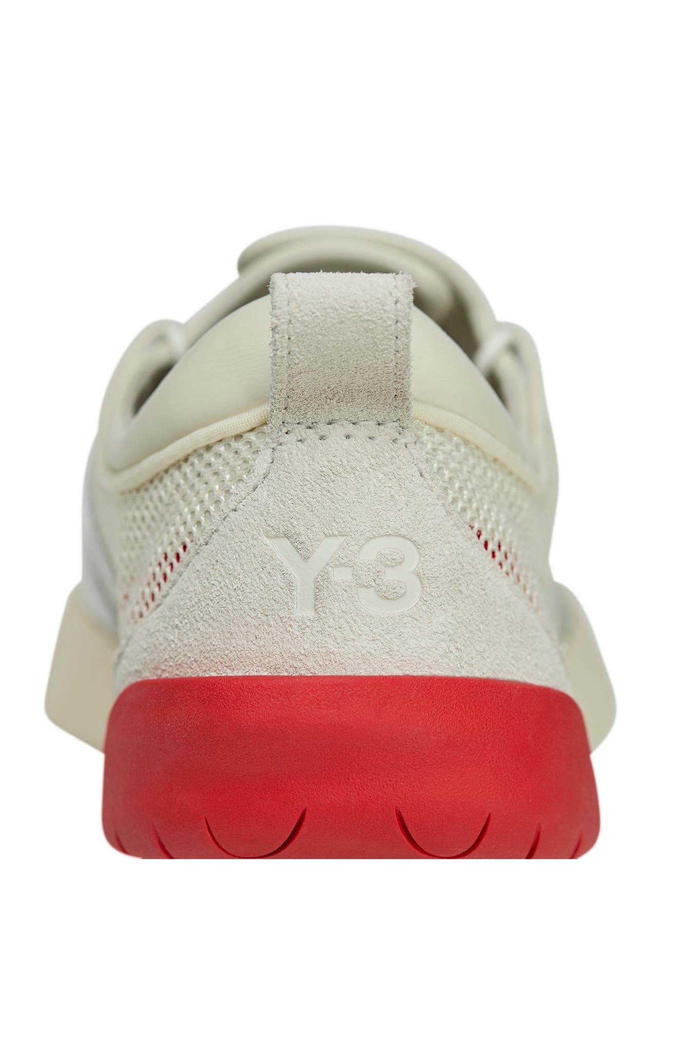 Y-3 Regu Sneaker in Cream White/Scarlet/White at Nordstrom - 7