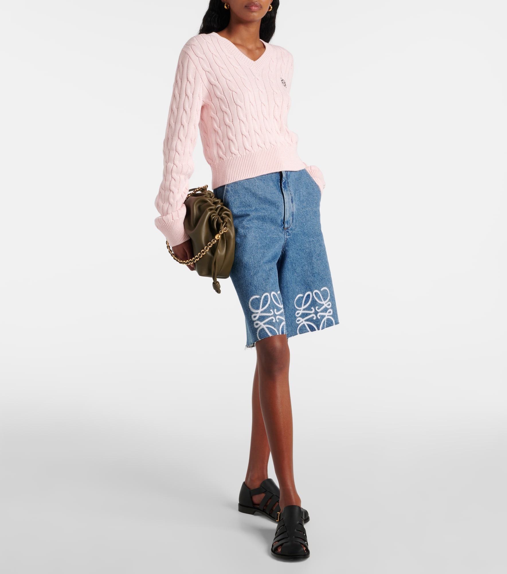 Anagram denim Bermuda shorts - 2
