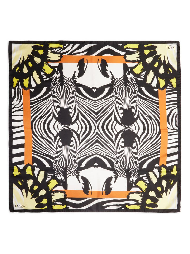 Zebra Mania silk scarf 1
