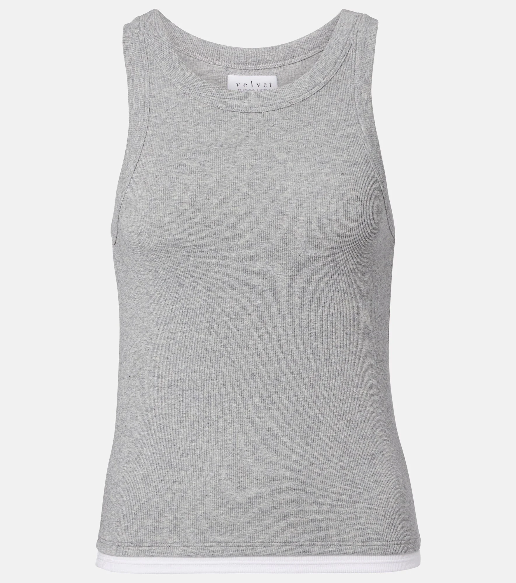 Orion ribbed-knit tank top - 1