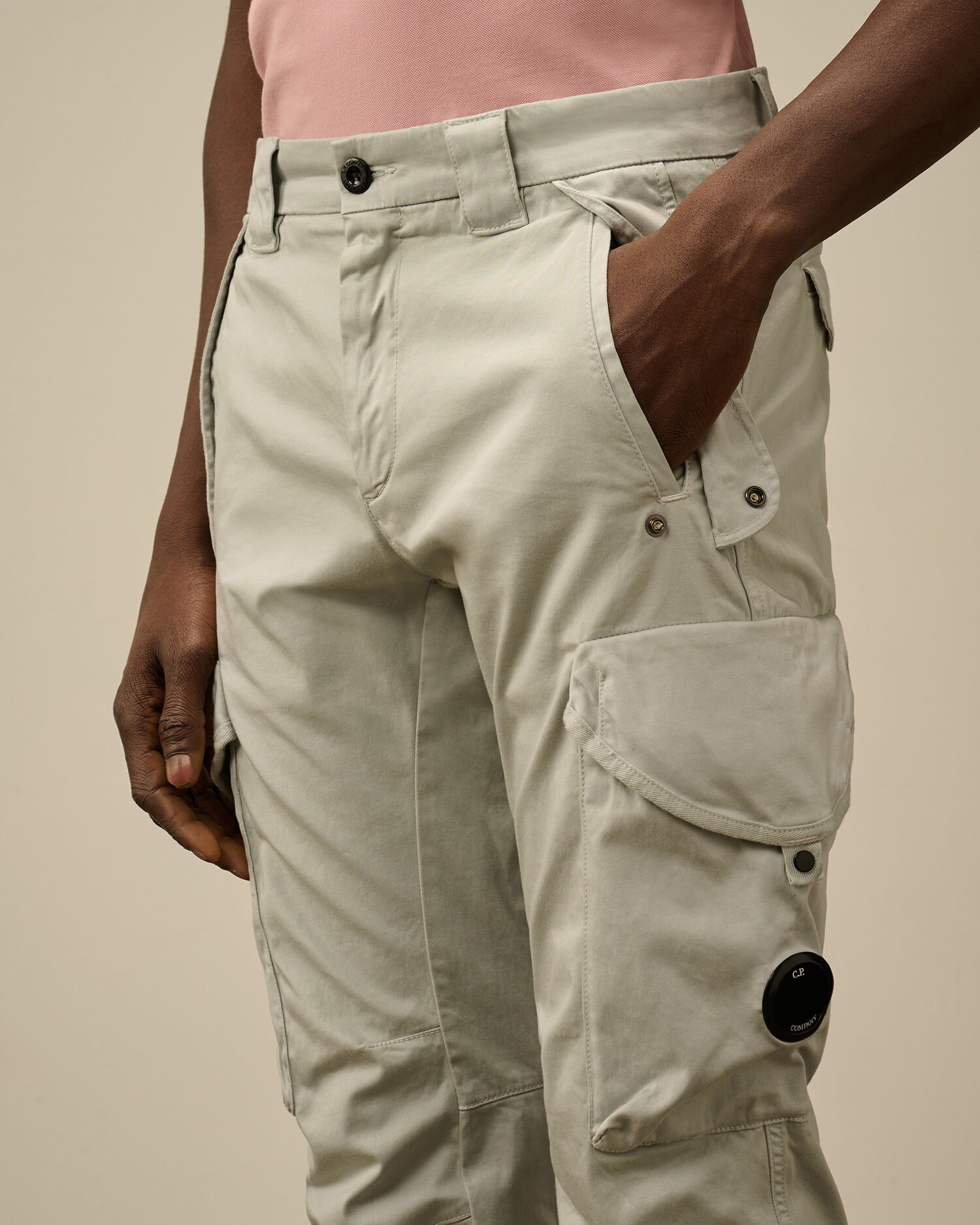 Stretch Sateen Utility Cargo Lens Pants - 5