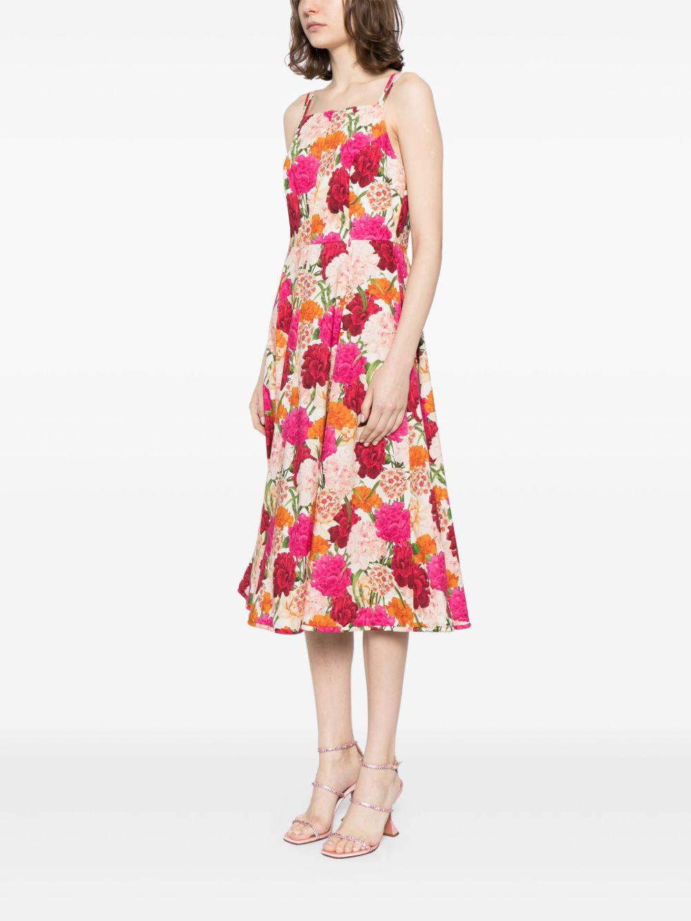 Jacinta floral-print midid dress - 3