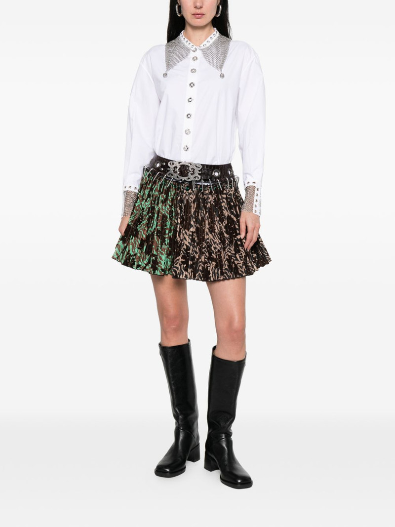 Chopova Lowena Titan embellished collared shirt outlook