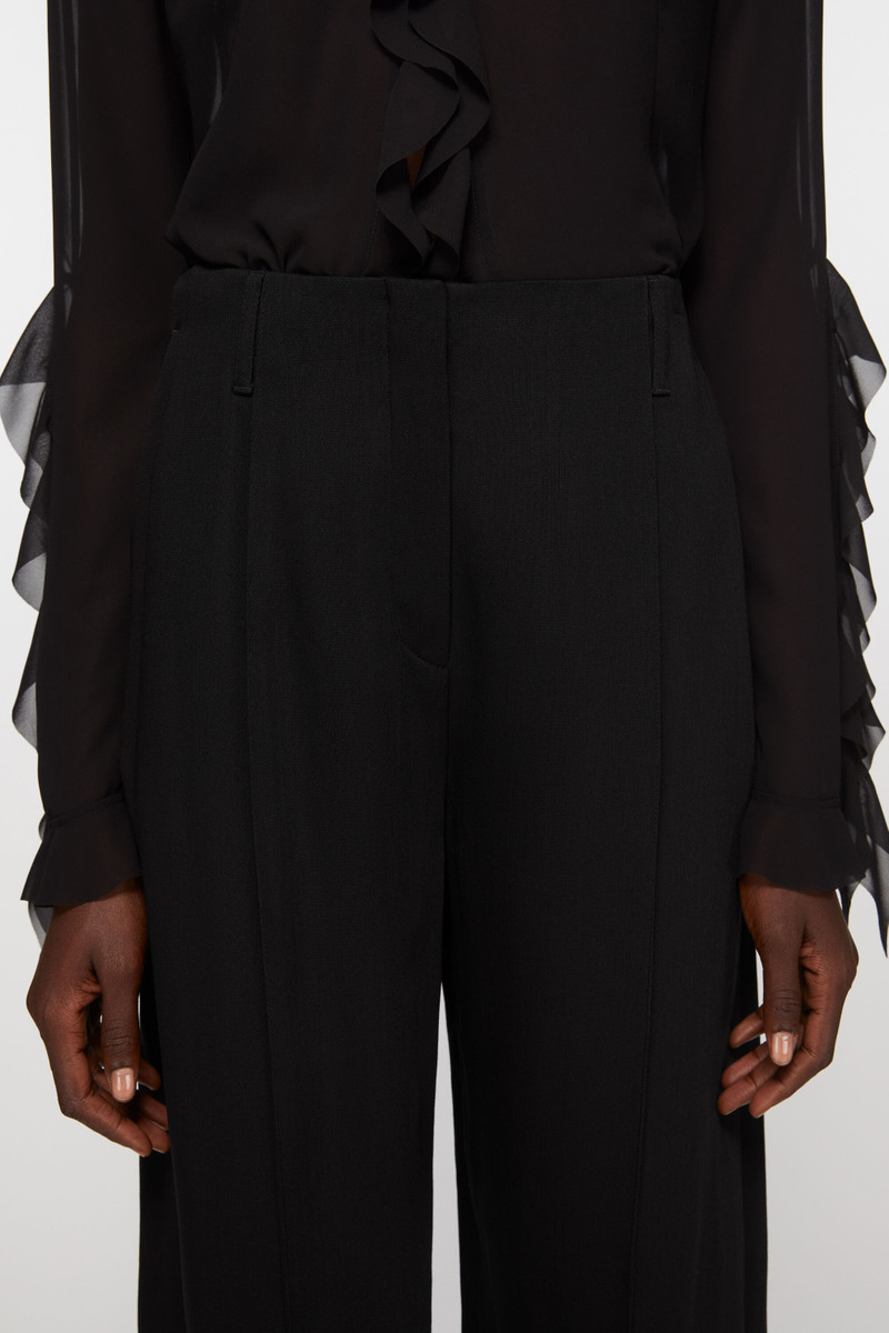 Tailored wool blend trousers - Black 5
